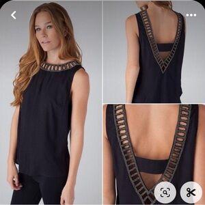 Beautiful bejeweled open back top